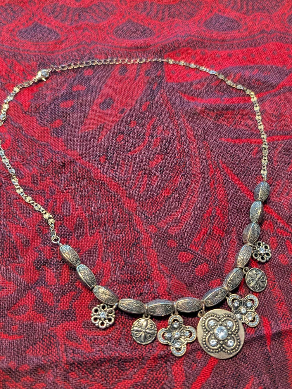 Gold-Tone Floral Pendant Necklace - Women Jewelry